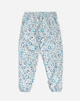 Blue on Blue Hebrew Letter Men's Track Pants