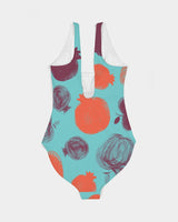 Blue Pomegranate Women's One-Piece Swimsuit