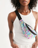 Trippy Hebrew Crossbody Sling Bag