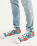 Blue Pomegranate Men's Hightop Canvas Shoe