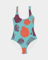 Blue Pomegranate Women's One-Piece Swimsuit