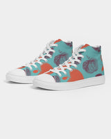 Blue Pomegranate Men's Hightop Canvas Shoe