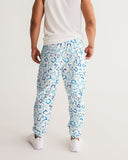 Blue on Blue Hebrew Letter Men's Track Pants