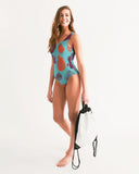 Blue Pomegranate Women's One-Piece Swimsuit