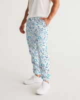 Blue on Blue Hebrew Letter Men's Track Pants