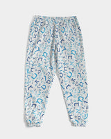 Blue on Blue Hebrew Letter Men's Track Pants