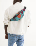 Blue Pomegranate Crossbody Sling Bag