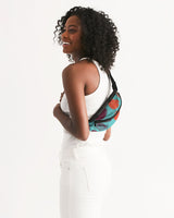 Blue Pomegranate Crossbody Sling Bag