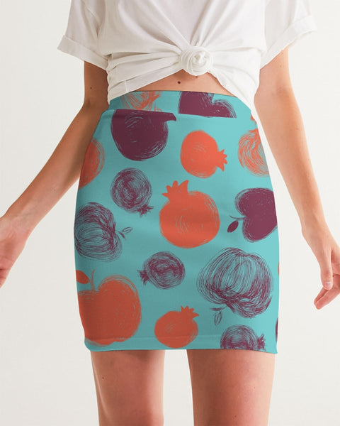 Blue Pomegranate Women's Mini Skirt