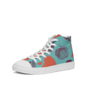 Blue Pomegranate Men's Hightop Canvas Shoe